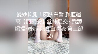 曼妙长腿！皮肤白皙 颜值超高【丽丽安】丝袜足交~跪舔爆操~抱起无套白浆流 第二部 (2)