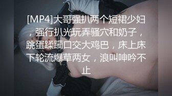 [MP4]大哥强扒两个短裙少妇，强行扒光玩弄骚穴和奶子，跳蛋蹂躏口交大鸡巴，床上床下轮流爆草两女，浪叫呻吟不止