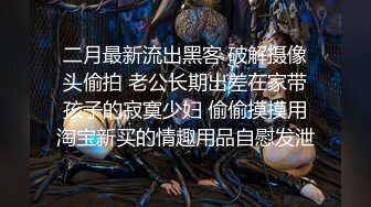 二月最新流出黑客 破解摄像头偷拍 老公长期出差在家带孩子的寂寞少妇 偷偷摸摸用淘宝新买的情趣用品自慰发泄