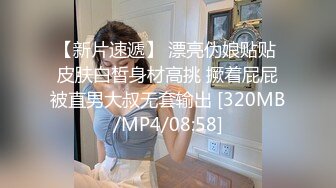 【新片速遞】 漂亮伪娘贴贴 皮肤白皙身材高挑 撅着屁屁被直男大叔无套输出 [320MB/MP4/08:58]